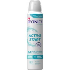 Deonica антиперспирант жен. ACTIVE START, 150 мл (спрей)